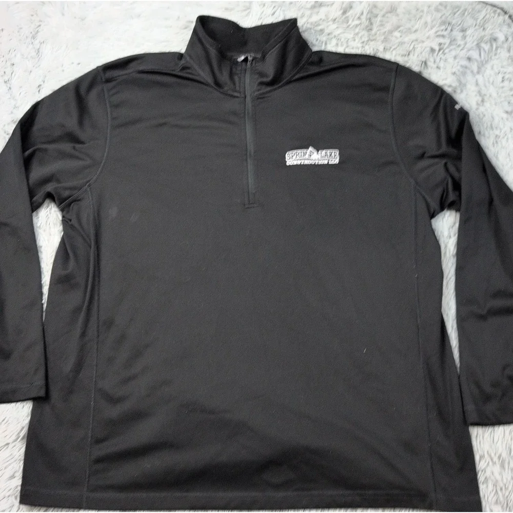 The North Face Sweatshirt Mens XXL Black Half Zip Outdoors Comfort Construction